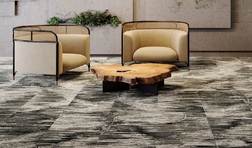 Stylish Carpet Tiles for the Living Room